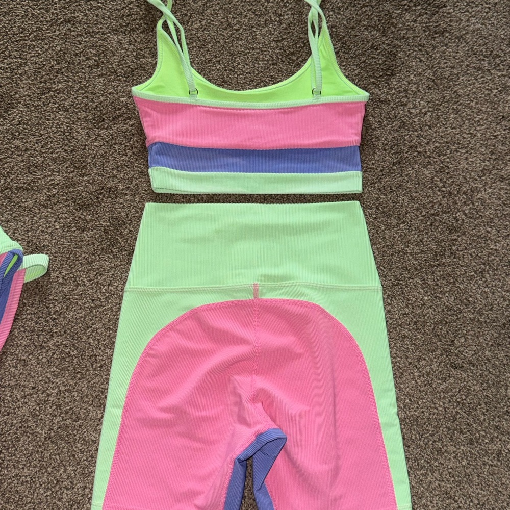Beach Riot Neon Bikini and Shorts Set - Picture 8 of 11